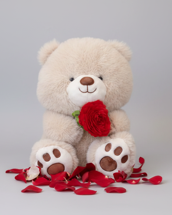 Urso Com Rosa