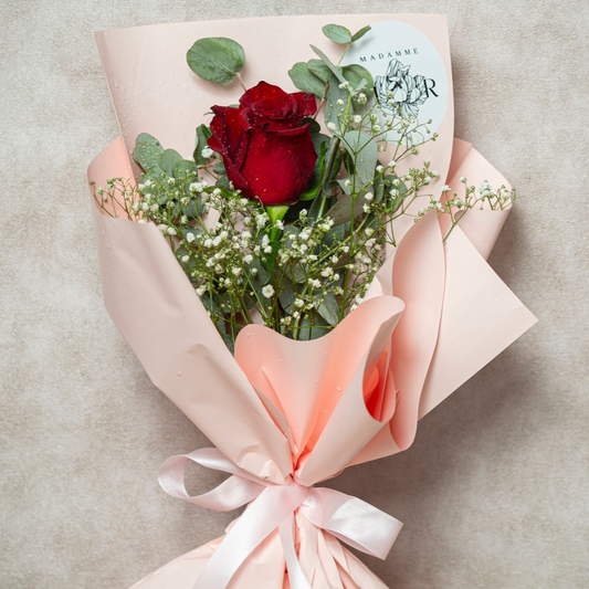 Boquê com 1 rosa
