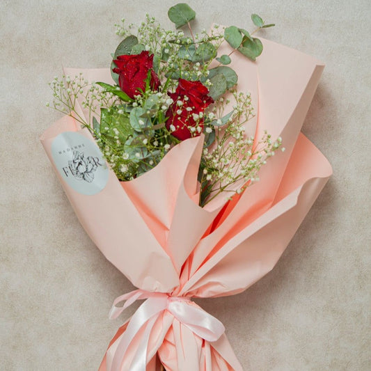 Boquê com 2 rosas