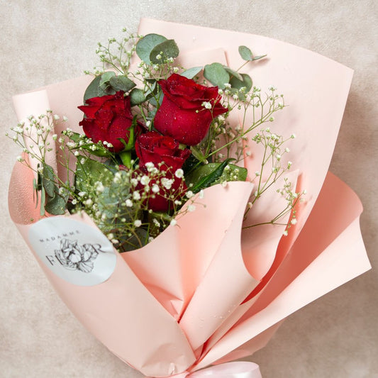 Boquê com 3 rosas